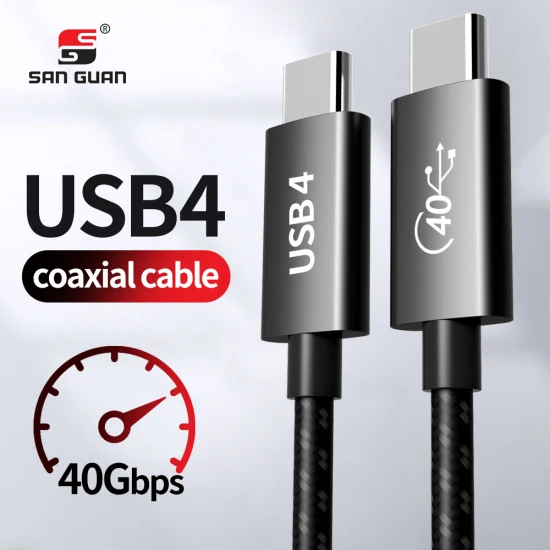 Nuevo Cable Coaxial USB4 Gen3 de 3m y 10 pies, carga Pd de 100W Thunderbolt 4, Usbc de 40gbps para Thunderbolt4 Tbt3, certificado ISO9001 de fábrica