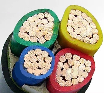 Cable de cobre subterráneo de 4 núcleos de PVC 4 de 3 fases, 4 hilos, XLPE, 95 mm